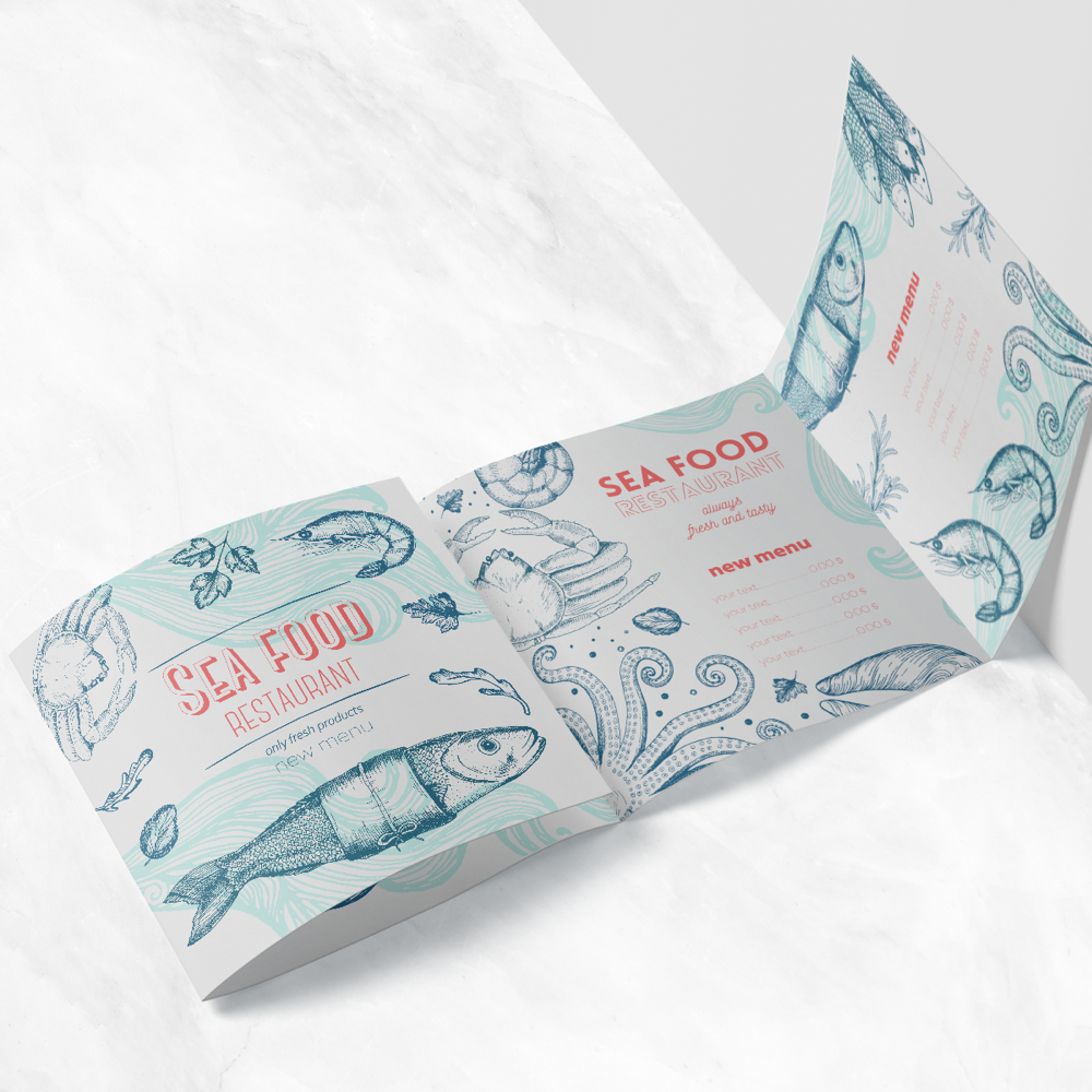 Roll-Fold_Leaflets_PDP_Copy Dépliant 3 plis roulés - 4 volets – Image 1