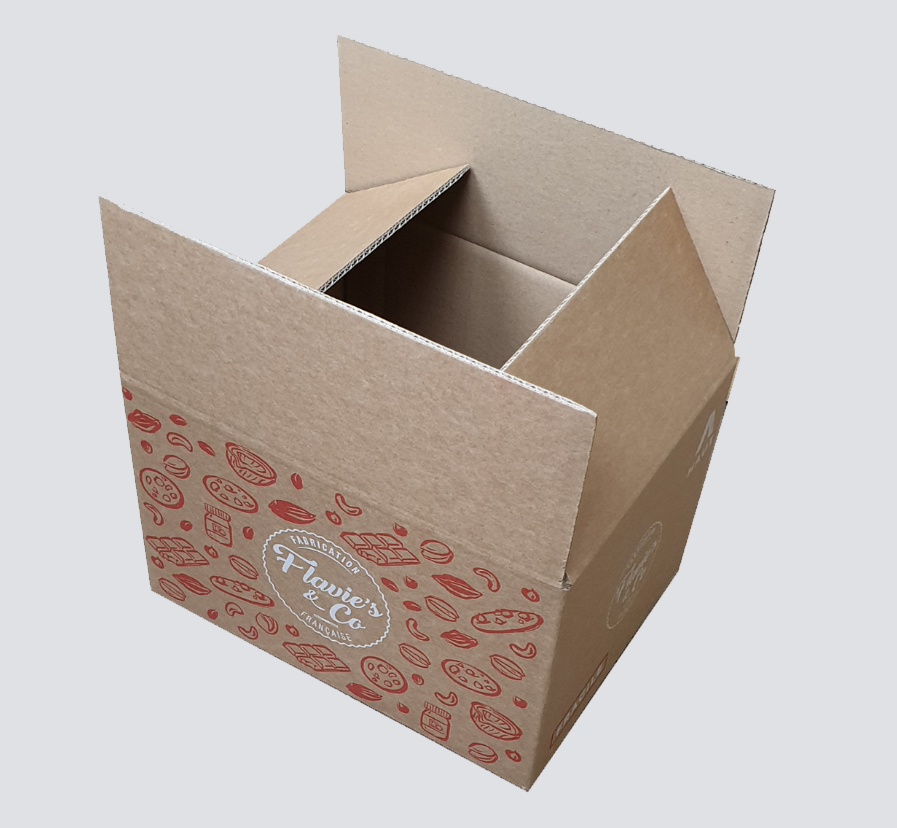 CA-2-couleurs Emballage carton double cannelure – Image 1